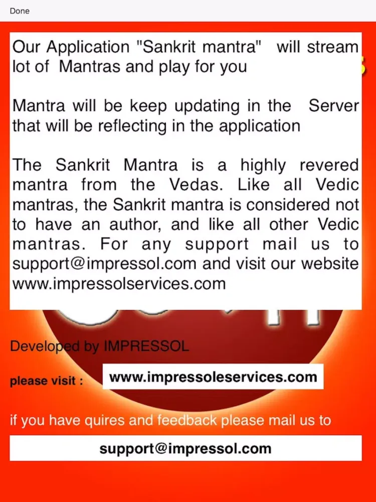 تصاویر Sanskrit Mantras iPad 