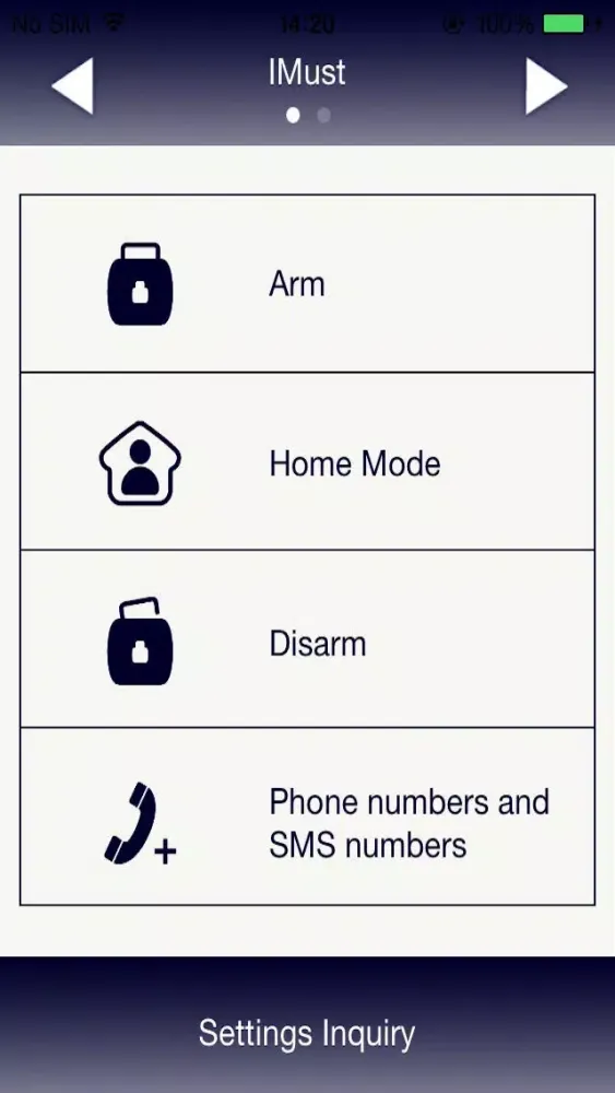 Capturas de tela do iMust GSM