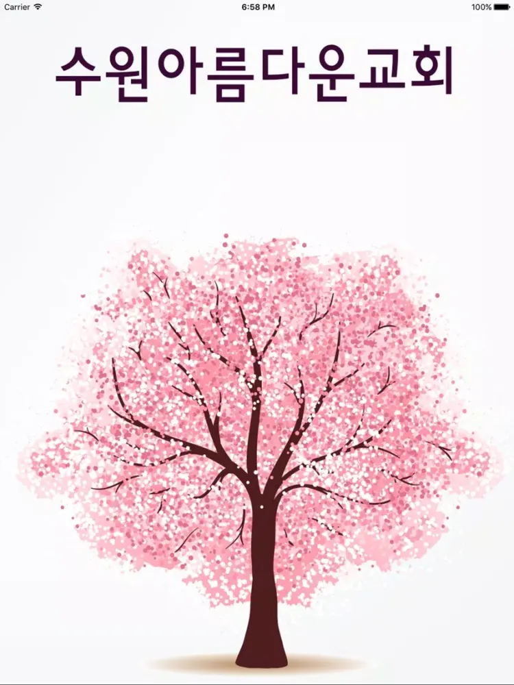 Ảnh chụp màn hình của 수원아름다운교회 iPad 