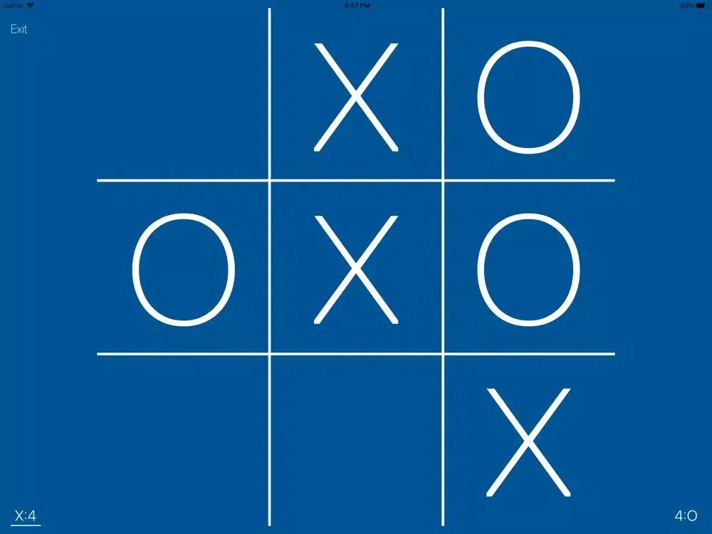 Ảnh chụp màn hình của Modern Tic Tac Toe iPad 