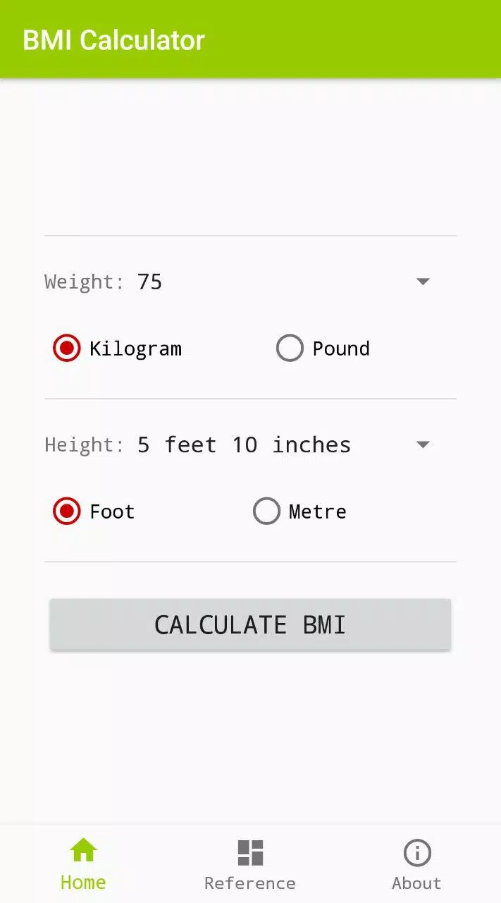 BMI Calculator Screenshots1