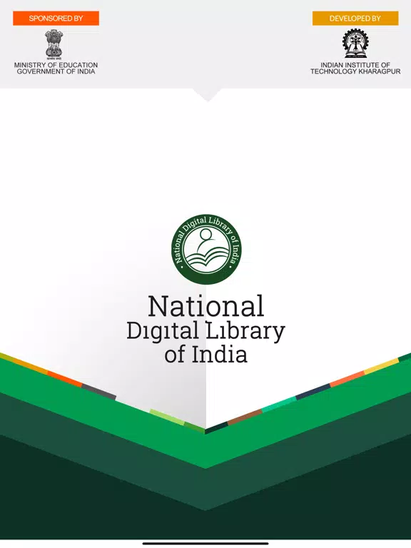 Ảnh chụp màn hình của National Digital Library India iPad 