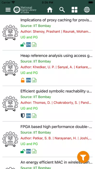 Ảnh chụp màn hình của National Digital Library India