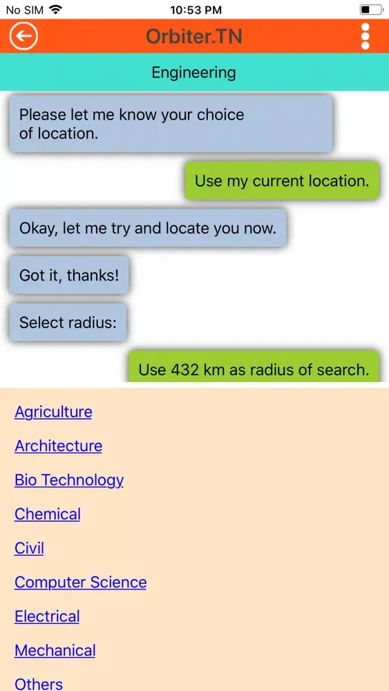 Screenshot di Orbiter.TN