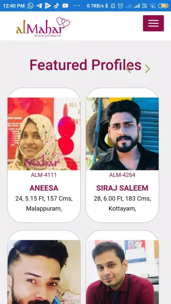 Almahar Matrimony应用截图