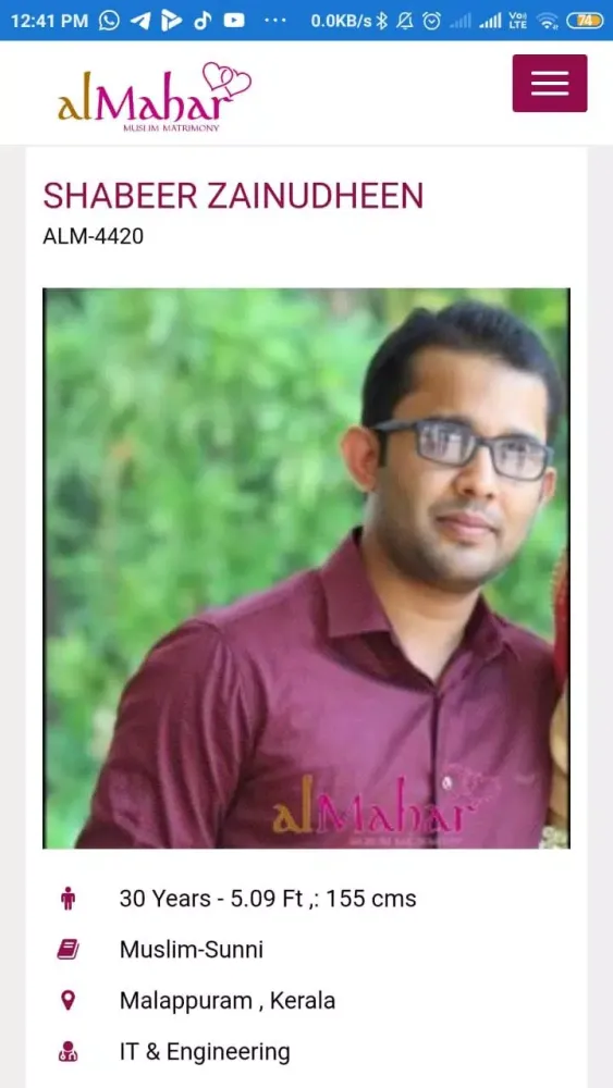 Almahar Matrimony应用截图