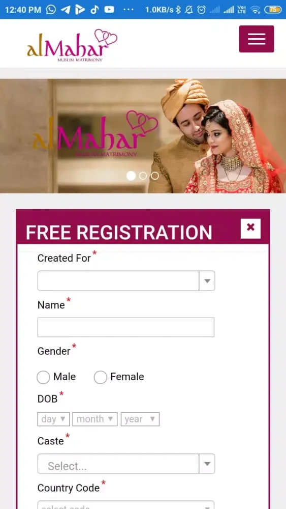Almahar Matrimony应用截图