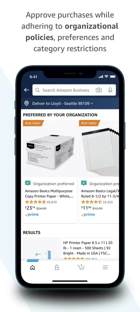 Captures d'écran de Amazon Business