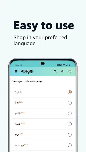 Capturas de pantalla de Amazon India Shop, Pay, miniTV
