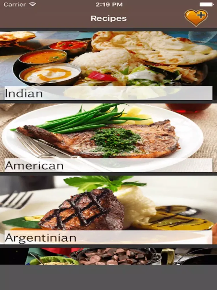 Video Recipes iPad  Screenshots