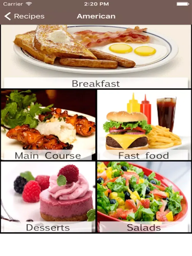 Video Recipes iPad  Screenshots