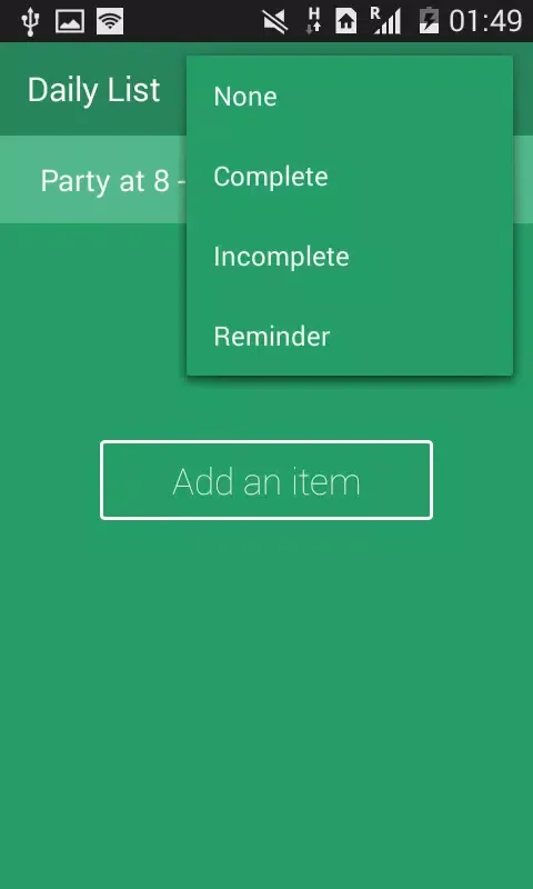 Daily List Screenshots