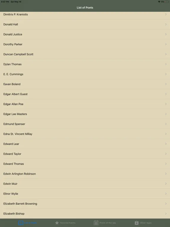 Capturas de pantalla de Poems - Poetry in English iPad 