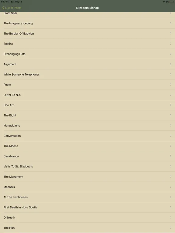 Capturas de pantalla de Poems - Poetry in English iPad 