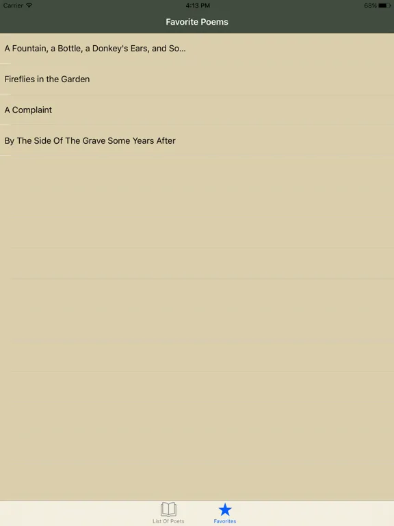 Capturas de pantalla de Poems - Poetry in English iPad 