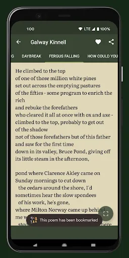 Ảnh chụp màn hình của Offline Poems Poetry - English