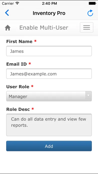 Capturas de tela do Inventory Pro - Multi User App