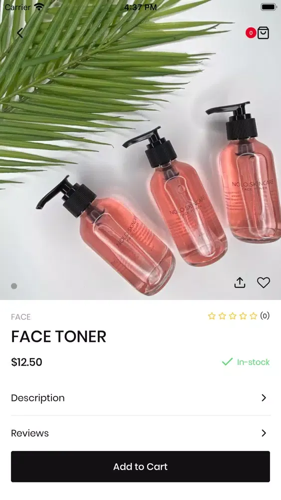 Tangkapan skrin Nolo Skincare