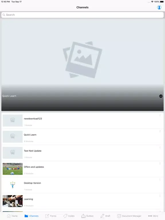 Tangkapan layar Bsharp Corp iPad 