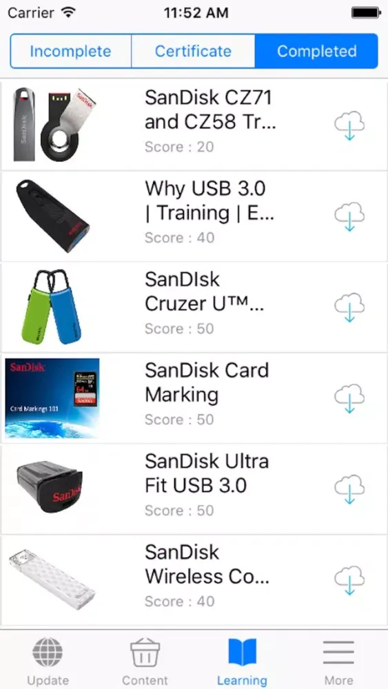 mLearning - For Western Digital Screenshots