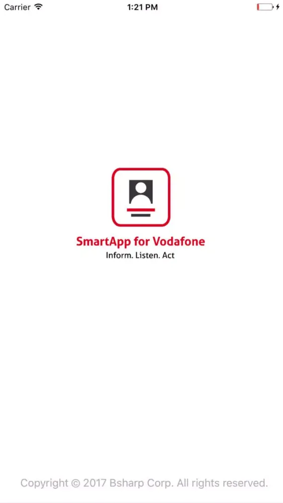 Capturas de tela do SmartApp for Vodafone
