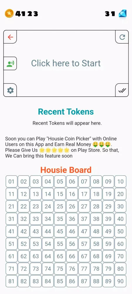 Tambola Housie Coin Picker Screenshots