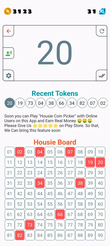 Tambola Housie Coin Picker Screenshots