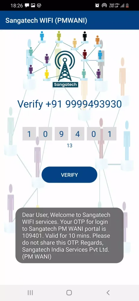 Capturas de tela do Sangatech WIFI(PMWANI)