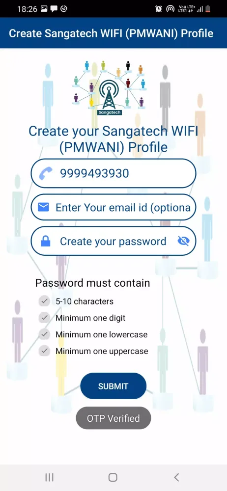 Capturas de tela do Sangatech WIFI(PMWANI)