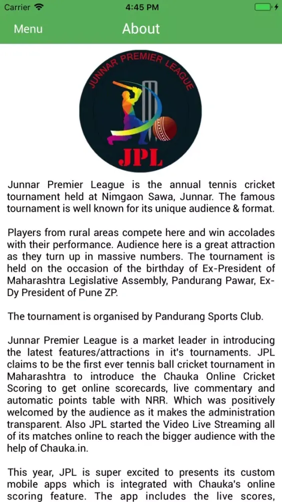 تصاویر Junnar Premier League - JPL