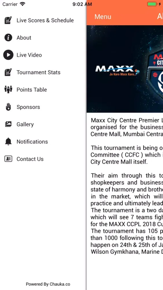 MAXX City Center PremierLeague スクリーンショット
