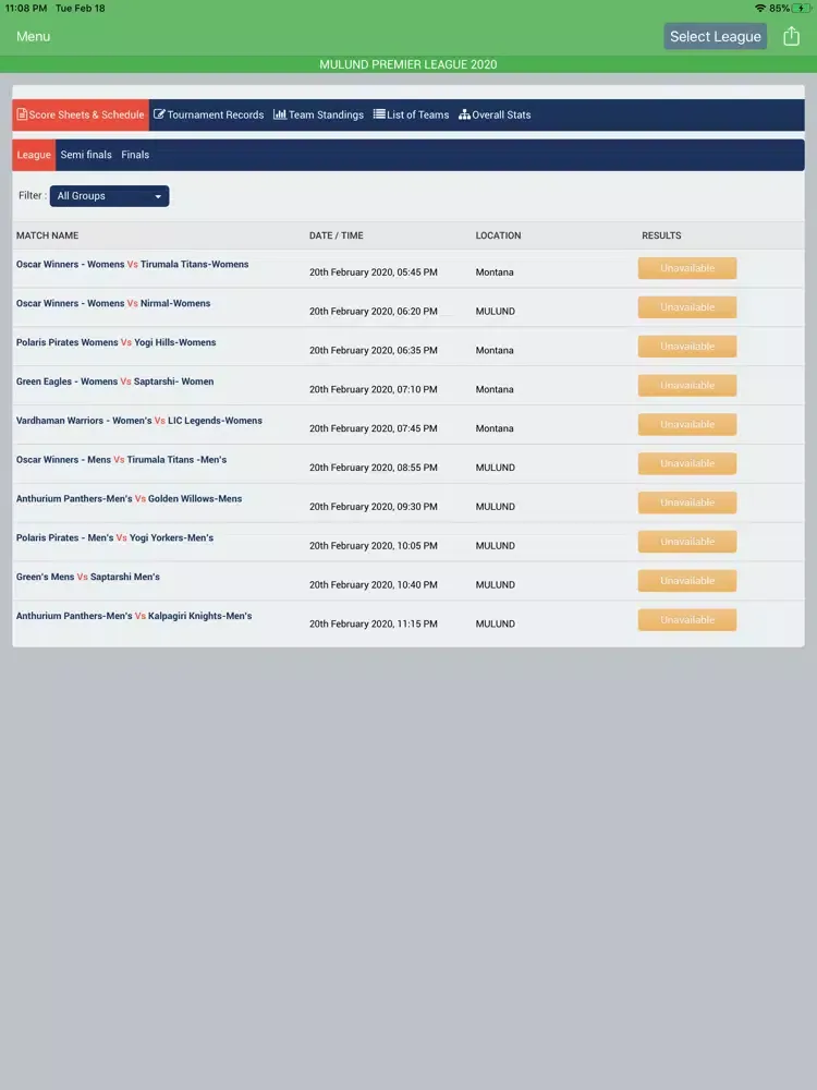 Mulund Premier League - MPL iPad 應用截圖