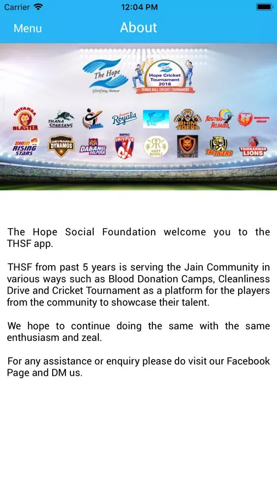 Tangkapan skrin THE HOPE - THSF