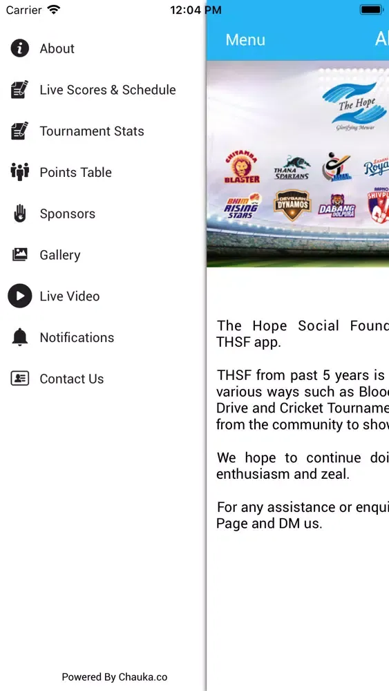 Tangkapan skrin THE HOPE - THSF