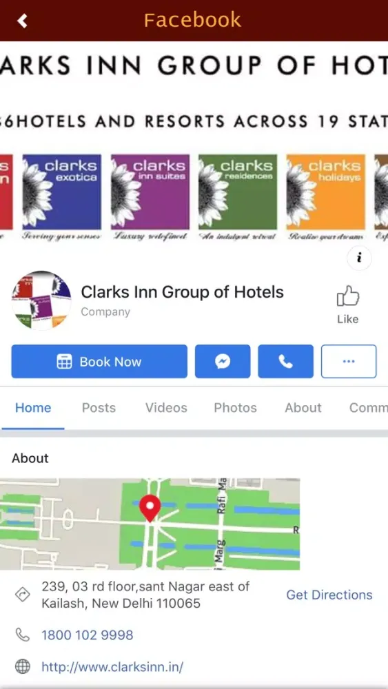Capturas de tela do Clarks Inn Group of Hotels