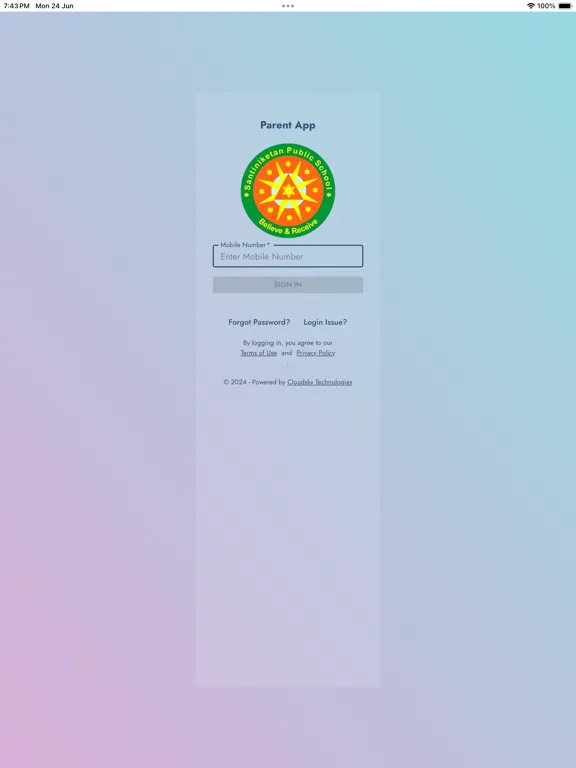 Santiniketan Public School iPad 应用截图