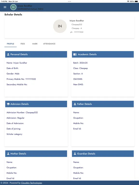Santiniketan Public School iPad 应用截图