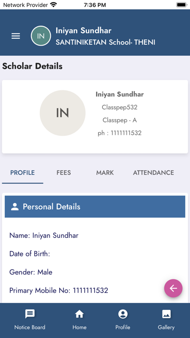 Tangkapan skrin Santiniketan Public School