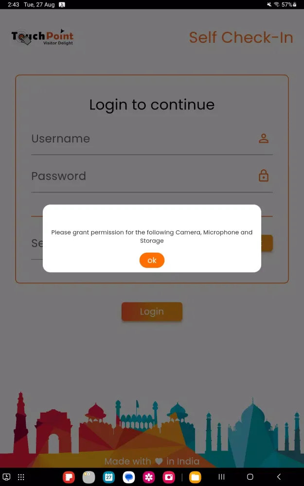 TouchPoint Self Check-In Ekran Görüntüleri