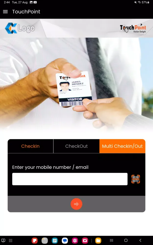 TouchPoint Self Check-In Ekran Görüntüleri