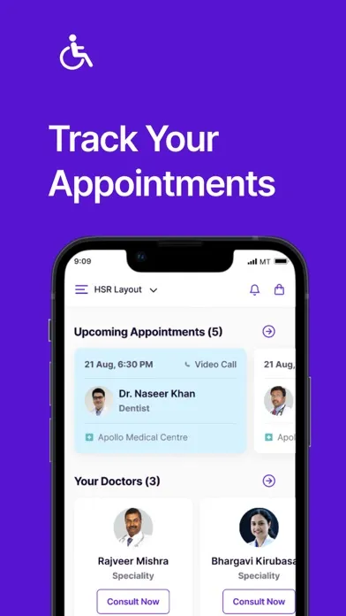 Ảnh chụp màn hình của DrOnA for Patients