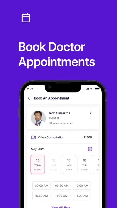 Ảnh chụp màn hình của DrOnA for Patients