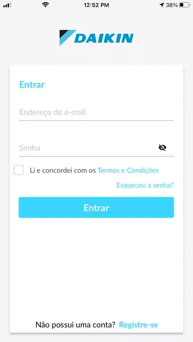 Zrzuty ekranu Daikin Smart AC