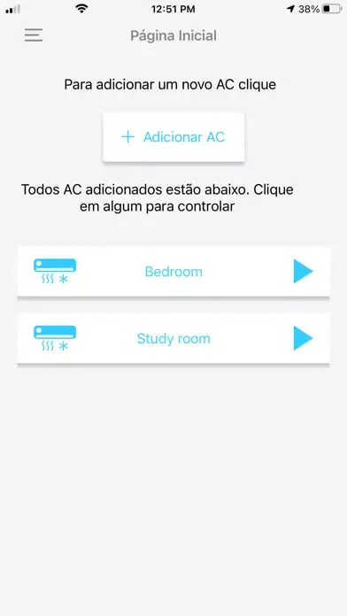 Zrzuty ekranu Daikin Smart AC