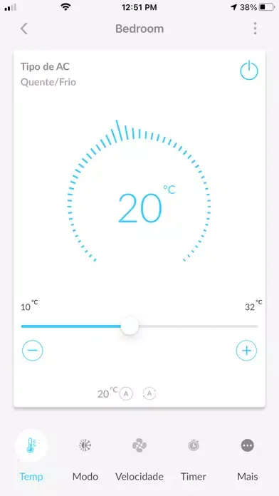 Zrzuty ekranu Daikin Smart AC