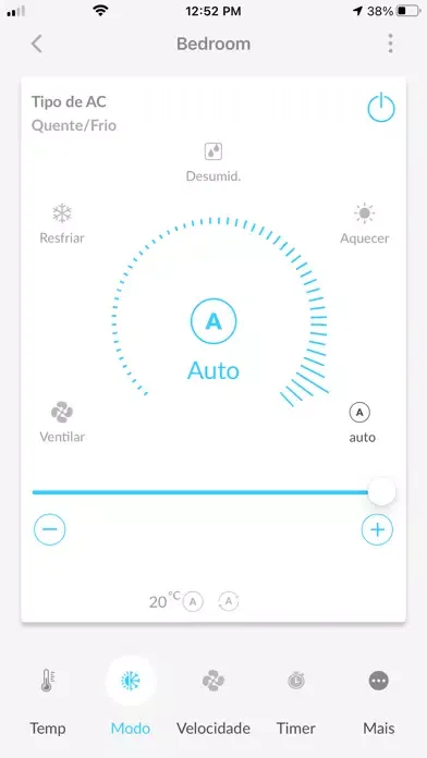 Zrzuty ekranu Daikin Smart AC