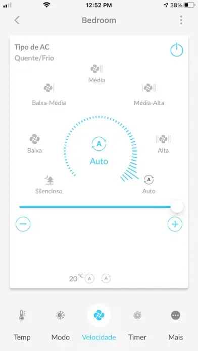 Zrzuty ekranu Daikin Smart AC