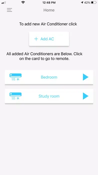 Zrzuty ekranu Daikin Smart AC