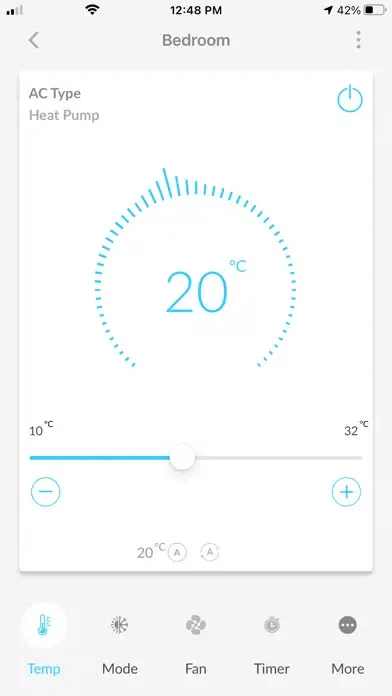 Zrzuty ekranu Daikin Smart AC