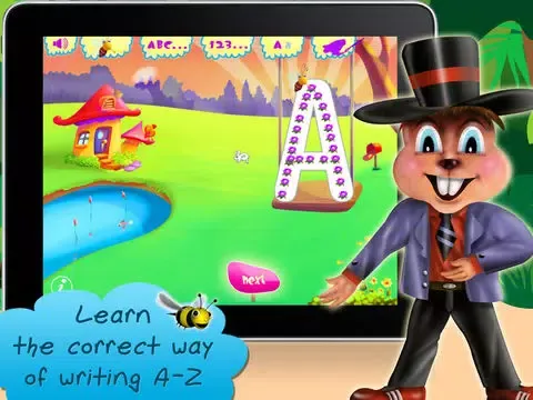تصاویر I Can Write kids alphabet writing iPad 